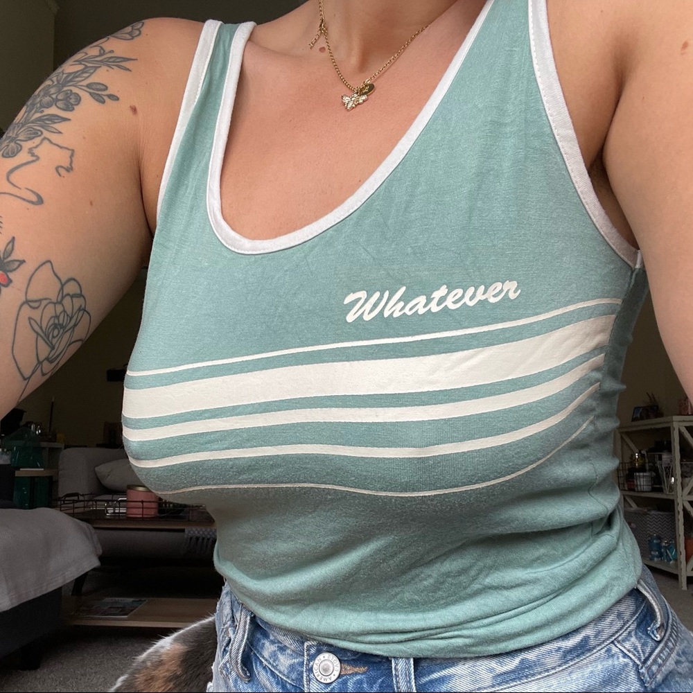 “whatever” tank top